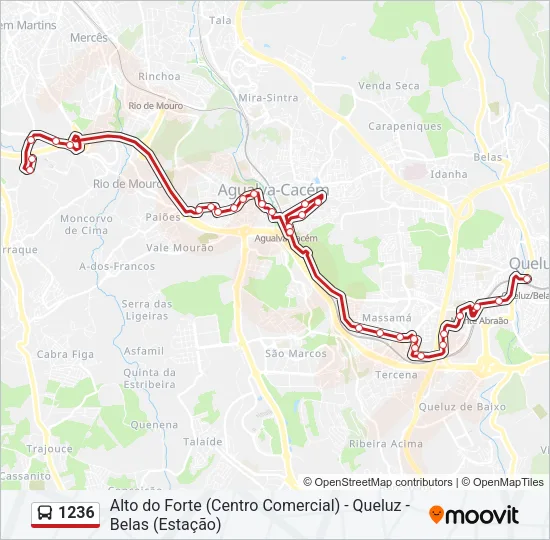 1236 Bus Line Map