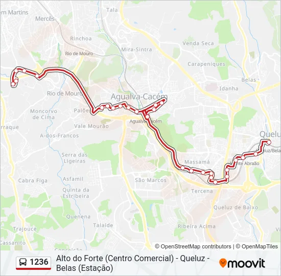 1236 Bus Line Map