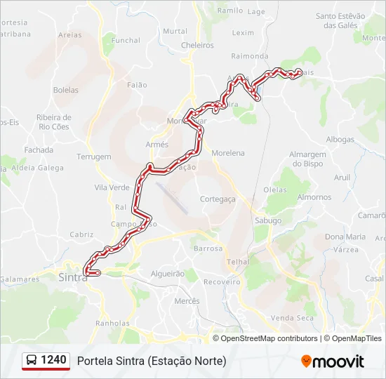 1240 Bus Line Map
