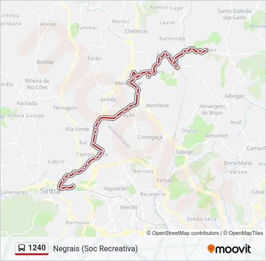 1240 Bus Line Map