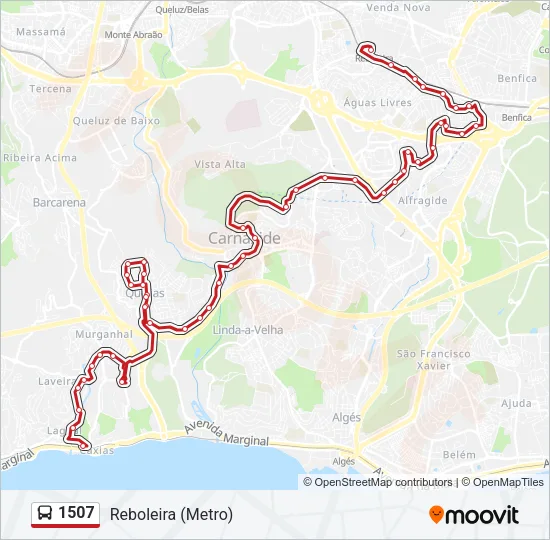 1507 Bus Line Map
