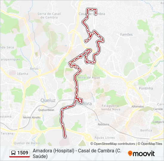 1509 Bus Line Map