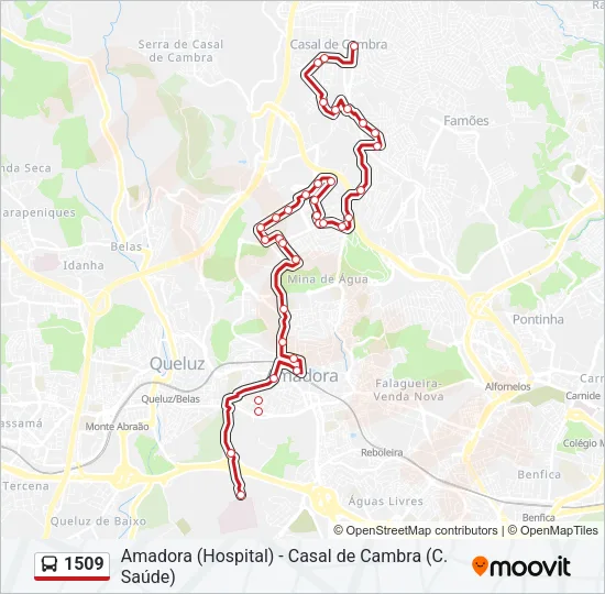 1509 Bus Line Map