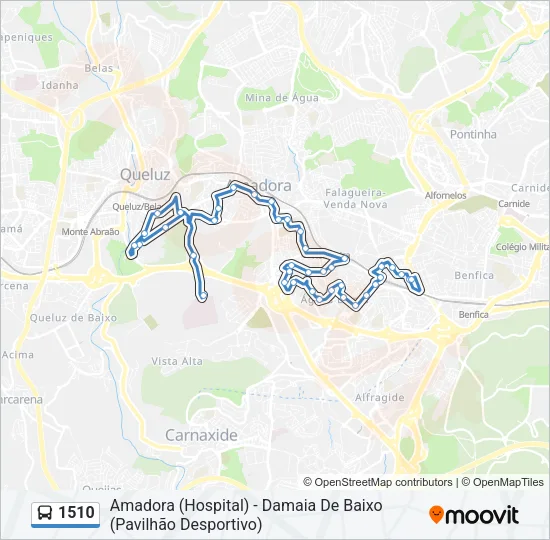 1510 Bus Line Map