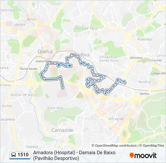 1510 Bus Line Map
