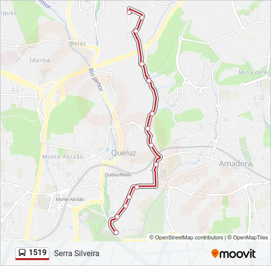 1519 Bus Line Map