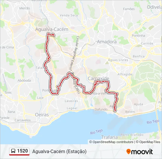 1520 Bus Line Map