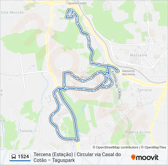 1524 Bus Line Map