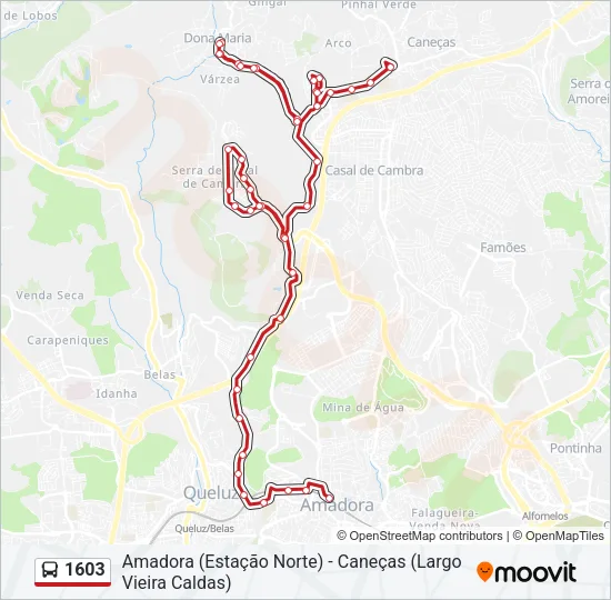1603 Bus Line Map