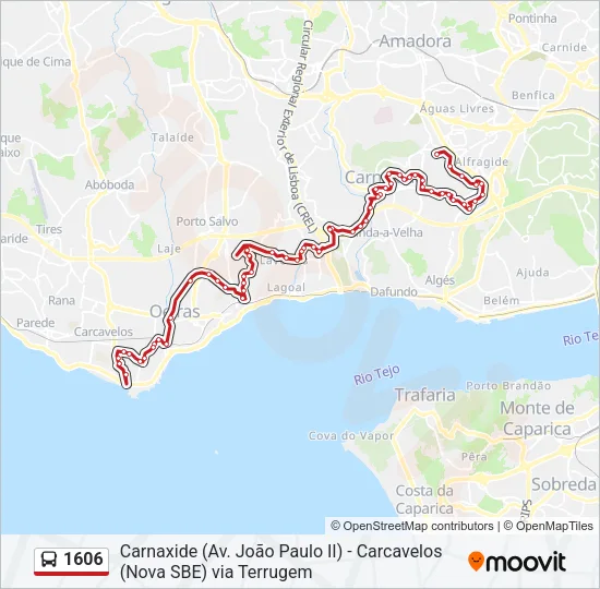 1606 Bus Line Map