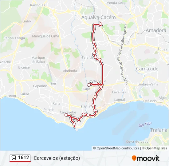 1612 Bus Line Map