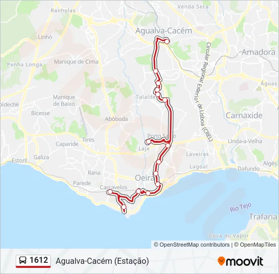 1612 Bus Line Map