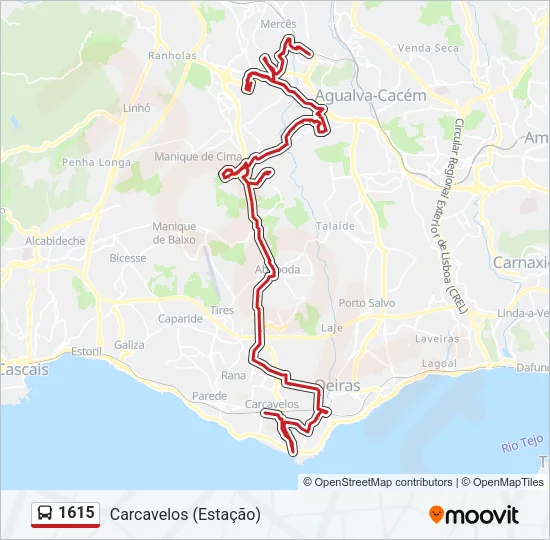 1615 Bus Line Map