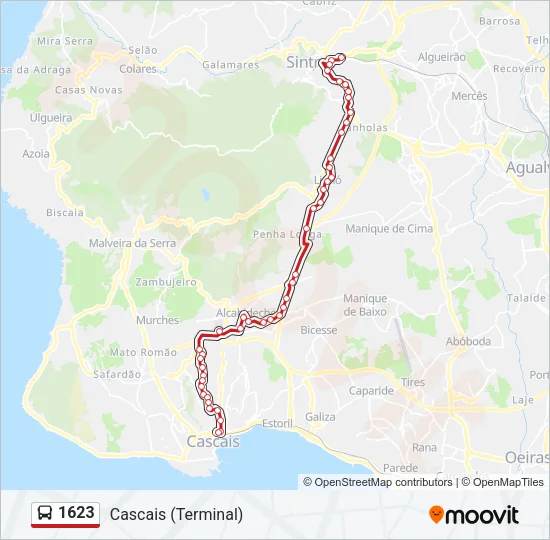 1623 Bus Line Map