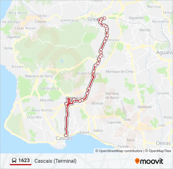1623 Bus Line Map