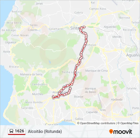 1626 Bus Line Map