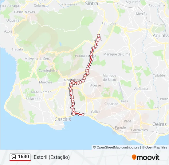 1630 Bus Line Map