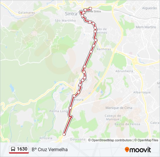 1630 bus Line Map