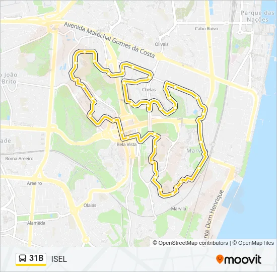 31B Bus Line Map