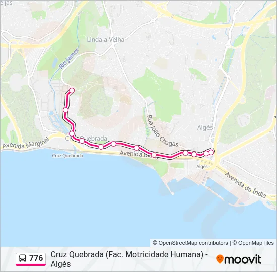 776 Bus Line Map