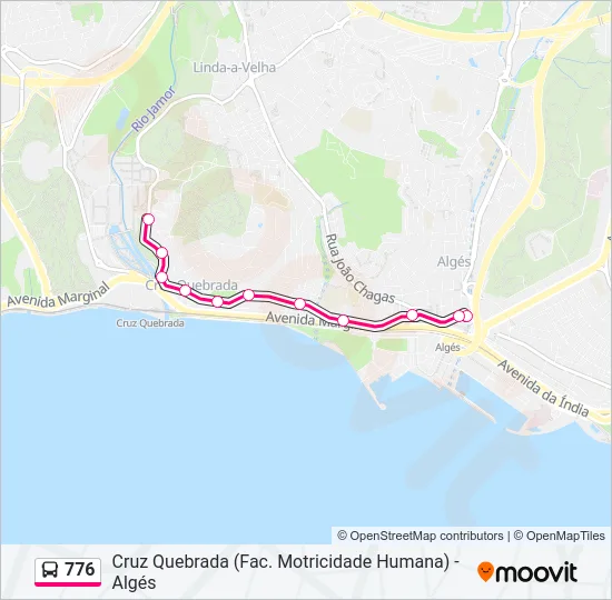 776 Bus Line Map