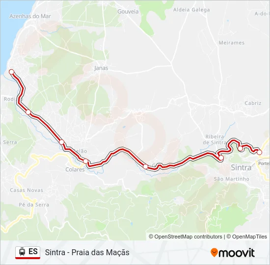 ES Light Rail Line Map