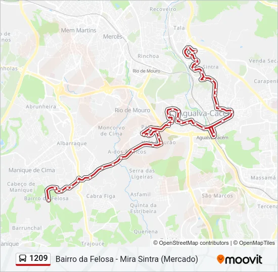 1209 Bus Line Map