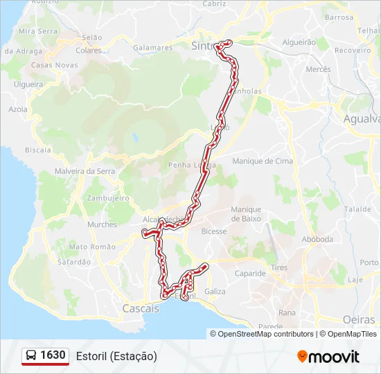 1630 Bus Line Map