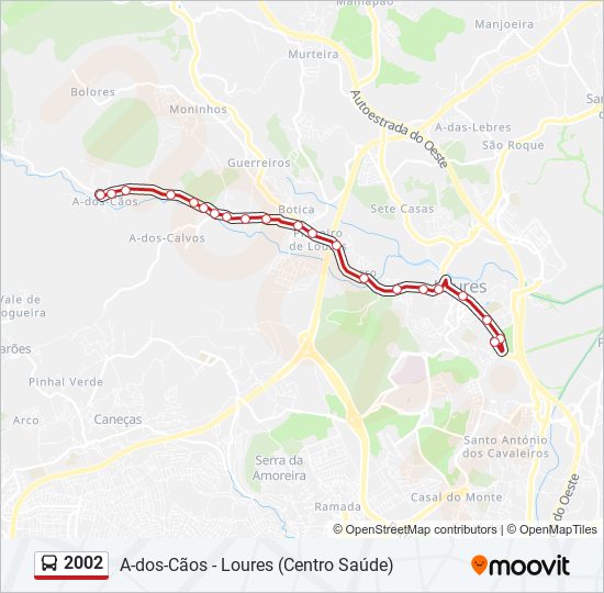 2002 bus Line Map