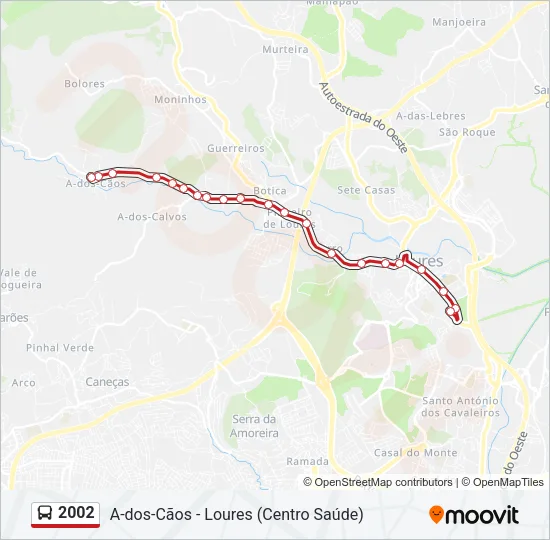 2002 Bus Line Map