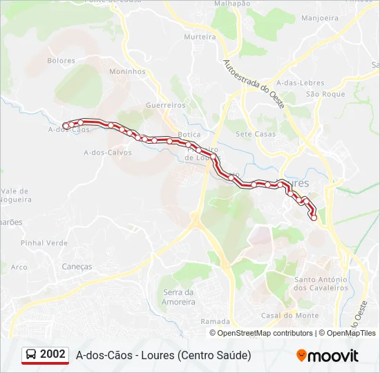2002 Bus Line Map