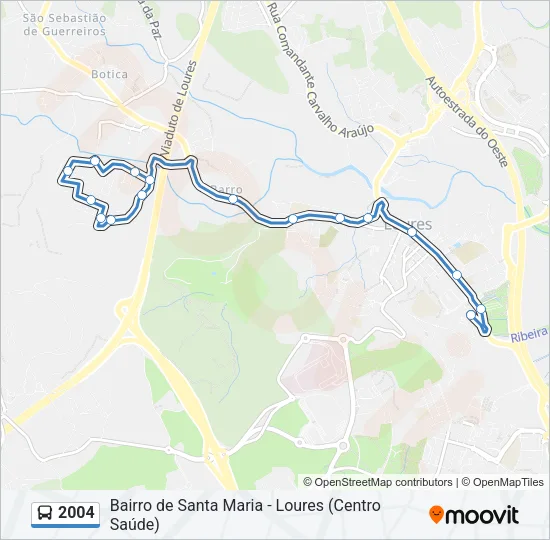 2004 Bus Line Map