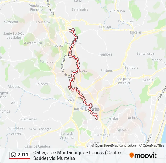 2011 Bus Line Map