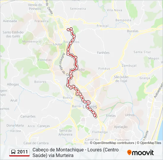 2011 Bus Line Map
