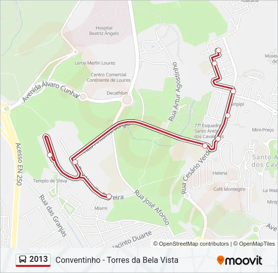 2013 Bus Line Map