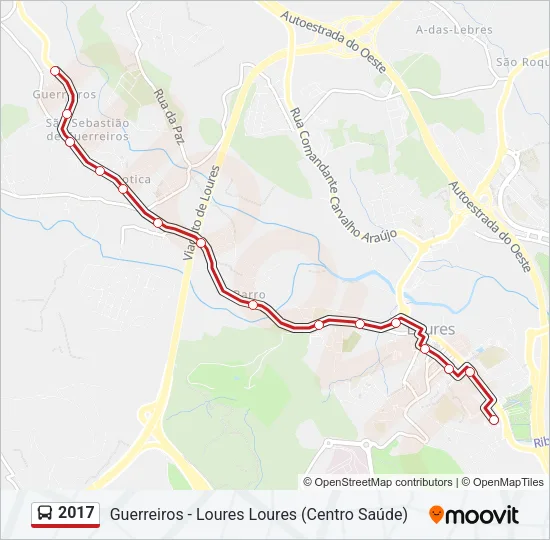 2017 Bus Line Map