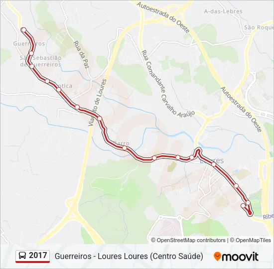 2017 Bus Line Map