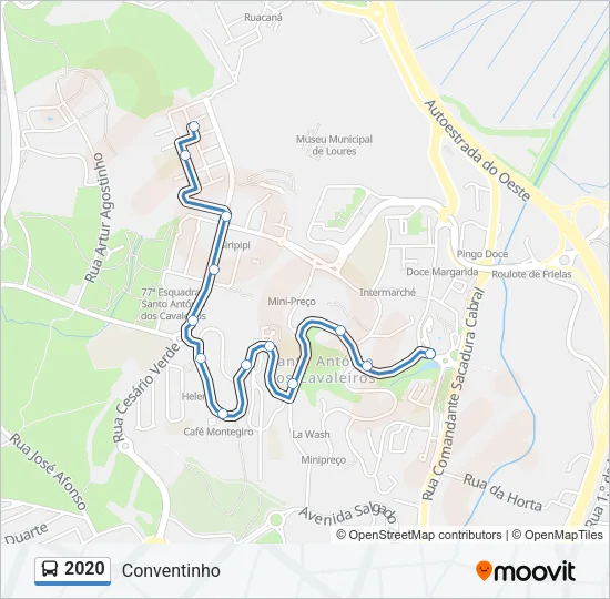 2020 Bus Line Map