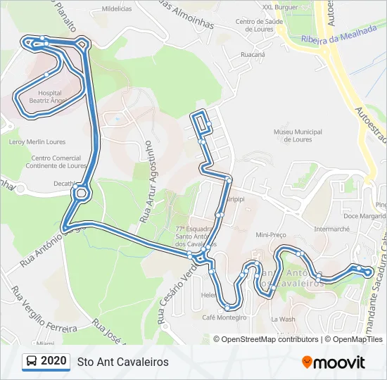 2020 Bus Line Map