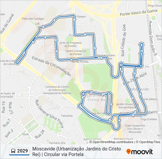 2029 Bus Line Map