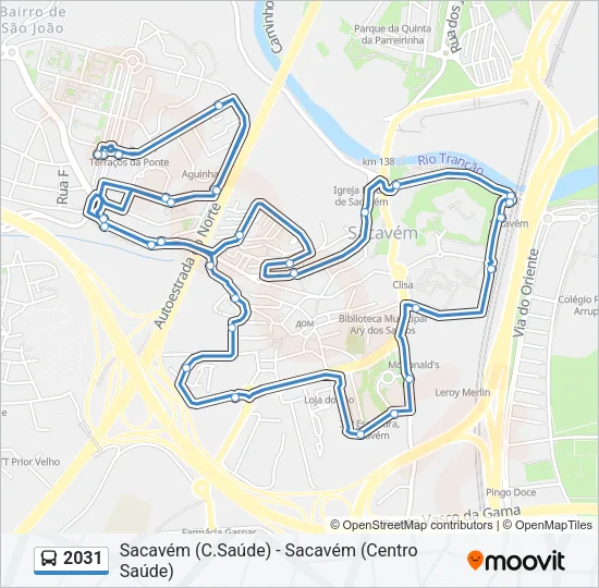 2031 Bus Line Map