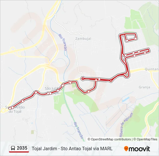 2035 Bus Line Map