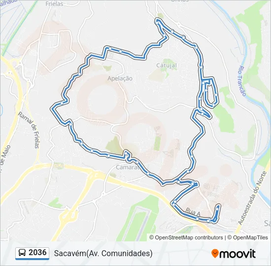 2036 Bus Line Map