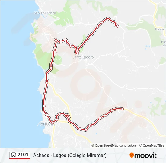 2101 Bus Line Map