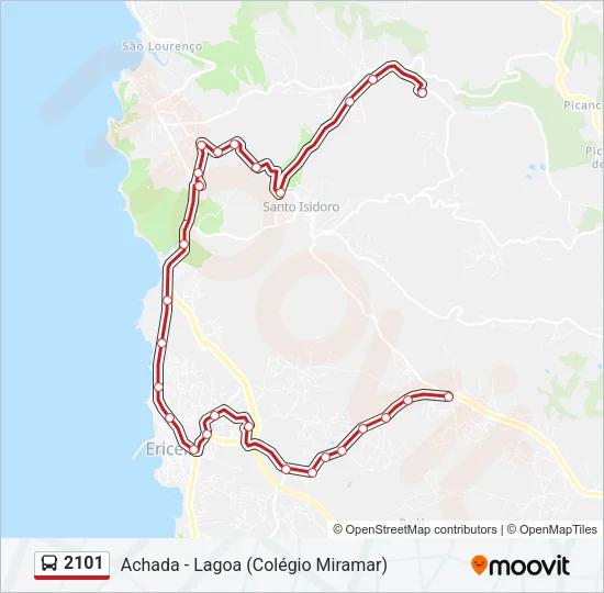 2101 Bus Line Map