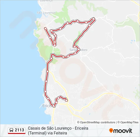 2113 Bus Line Map
