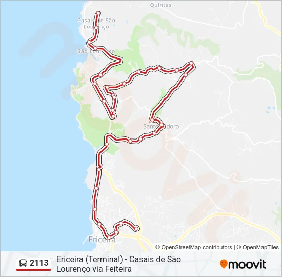 2113 Bus Line Map