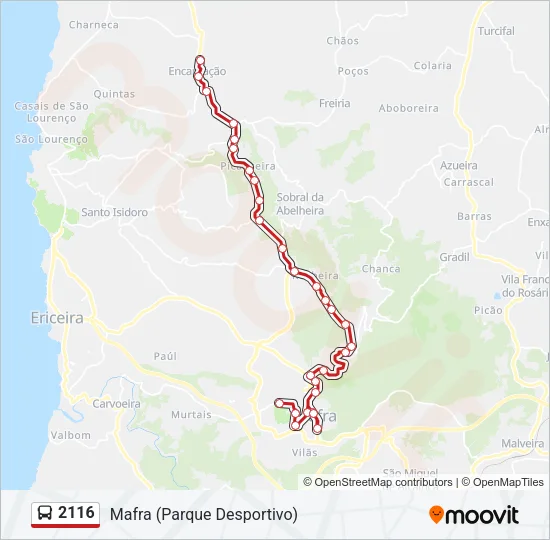 2116 Bus Line Map