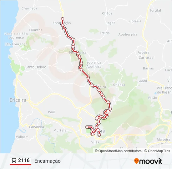 2116 Bus Line Map