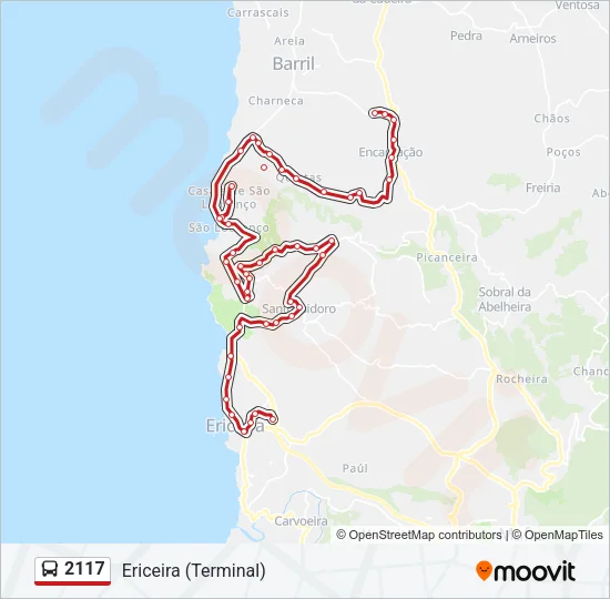 2117 Bus Line Map